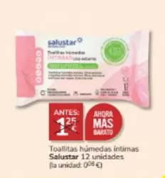 Oferta de Salustar - Toallitas Humedas Intimas por 1€ en Consum