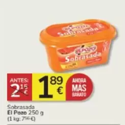 Oferta de El Pozo - Sobrasada por 1,89€ en Consum