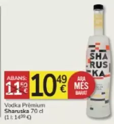 Oferta de Vodka Premium por 10,49€ en Consum