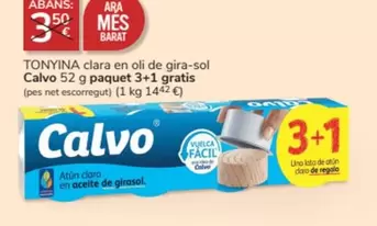 Oferta de Calvo - Tonyina Clara En Oli De Gira-sol en Consum