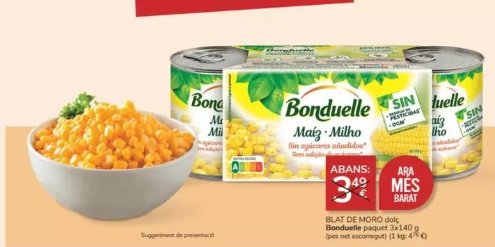 Oferta de Bonduelle - Blat De Moro por 3,49€ en Consum