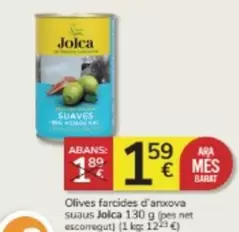 Oferta de Jolca - Olives Farcides D'Anxova Suaus por 1,59€ en Consum