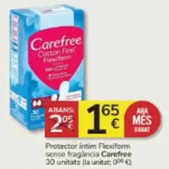 Oferta de Carefree - Protector Intim Flexiform Sense Fragancia por 1,65€ en Consum