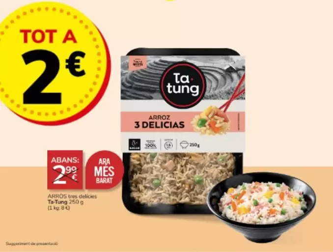 Oferta de Ta Tung - Arros Tres Delicies por 2€ en Consum