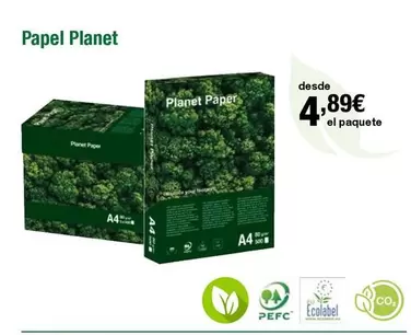 Oferta de Planet - Papel Planet por 4,89€ en Staples Kalamazoo