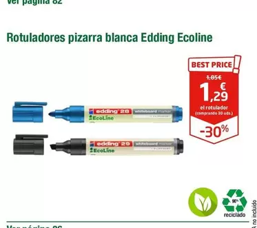 Oferta de Edding - Ecoline por 1,29€ en Staples Kalamazoo