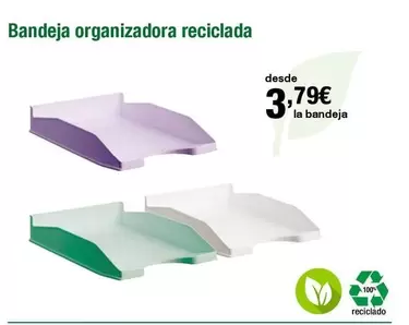 Oferta de Bandeja Organizadora Reciclada por 3,79€ en Staples Kalamazoo