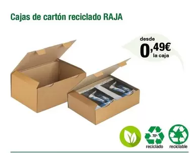 Oferta de Cajas De Cartón Reciclado por 0,49€ en Staples Kalamazoo