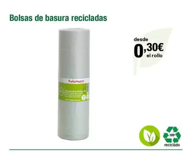 Oferta de Bolsas De Basura Recicladas por 0,3€ en Staples Kalamazoo