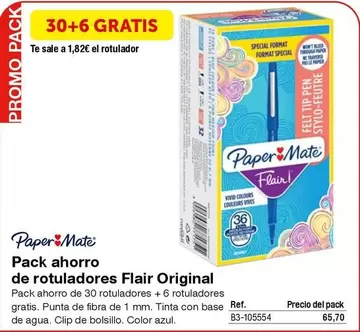 Oferta de Paper mate - Pack Ahorro De Rotuladores Flair Original por 1,82€ en Staples Kalamazoo