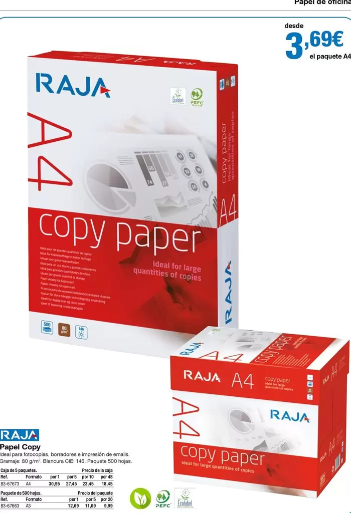 Oferta de Raja - Papal Cazy por 3,69€ en Staples Kalamazoo