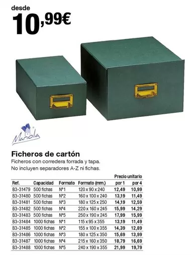 Oferta de Ficheros De Cartón por 10,99€ en Staples Kalamazoo