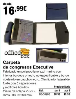 Oferta de Carpeta De Congresos Executive por 16,99€ en Staples Kalamazoo
