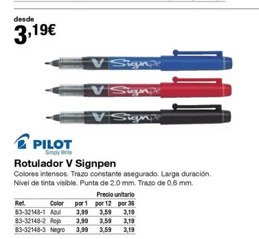 Oferta de Pilot - Rotulador por 3,19€ en Staples Kalamazoo