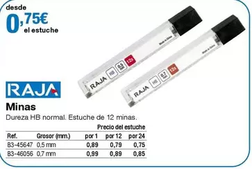 Oferta de Raja - Minas por 0,75€ en Staples Kalamazoo
