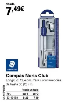 Oferta de Staedtler - Compas por 7,49€ en Staples Kalamazoo
