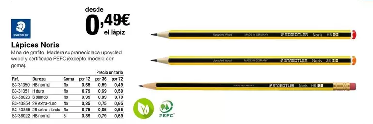 Oferta de Staedtler - Lápices Nois por 0,49€ en Staples Kalamazoo