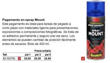 Oferta de Ideal - Pegamento En Spray por 29,99€ en Staples Kalamazoo