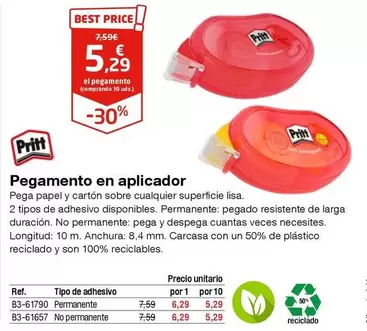 Oferta de Pritt - Pegamento En Aplicador por 5,29€ en Staples Kalamazoo