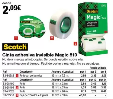 Oferta de Scotch -  - por 2,09€ en Staples Kalamazoo