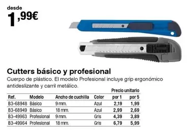 Oferta de Grip - Cutters Básico Y Profesional por 1,99€ en Staples Kalamazoo