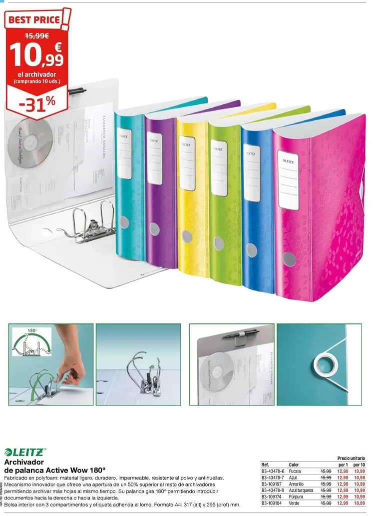 Oferta de Leitz - Achinomadra Action Worm 180 por 10,99€ en Staples Kalamazoo