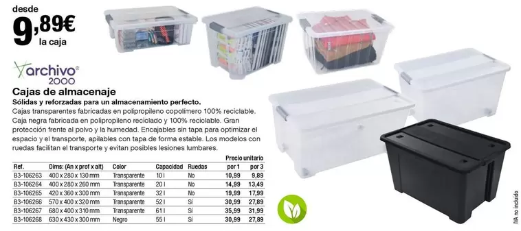 Oferta de Cajas De Almacenaje por 9,89€ en Staples Kalamazoo