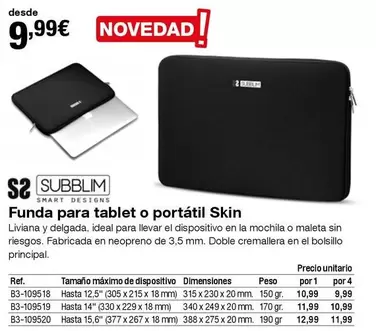 Oferta de Funda Para Tablet O Portátil Skin por 9,99€ en Staples Kalamazoo
