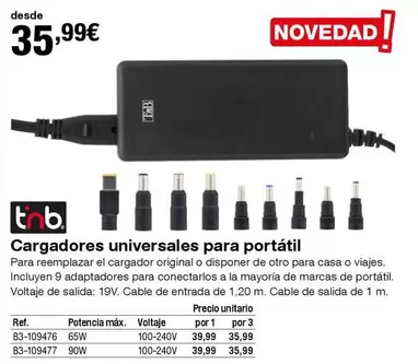 Oferta de Cargadores Universales Para Portátil por 35,99€ en Staples Kalamazoo