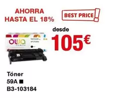 Oferta de Tòner 59a B3-103184 por 105€ en Staples Kalamazoo