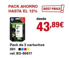 Oferta de HP - Pack Ahorro Hasta El 12% por 43,89€ en Staples Kalamazoo