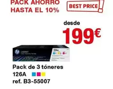 Oferta de Pack De 3 Tôneres 126A por 199€ en Staples Kalamazoo