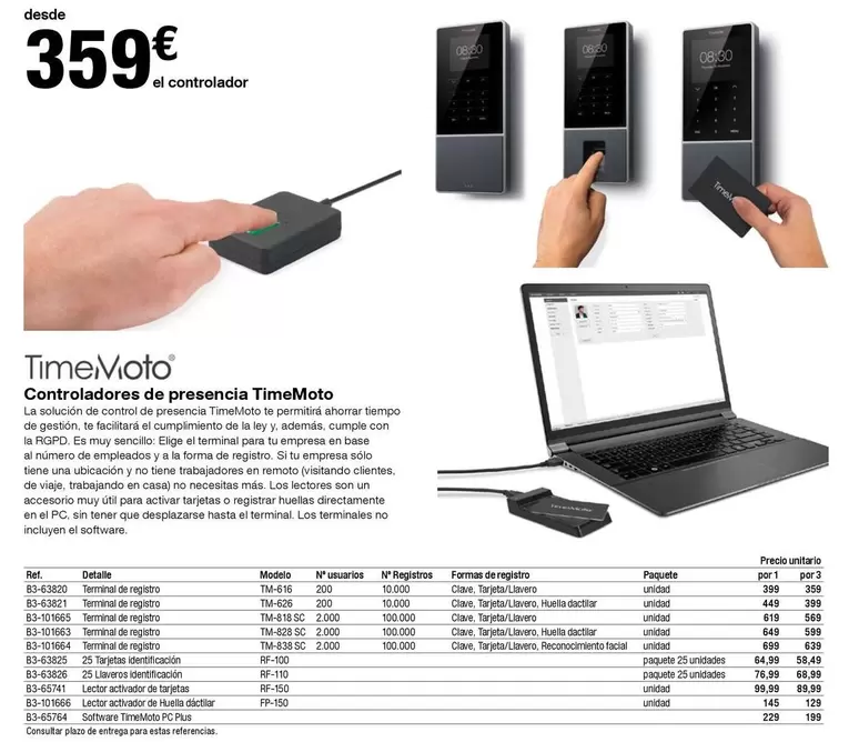 Oferta de Controladores De Presencia  por 359€ en Staples Kalamazoo