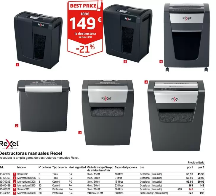 Oferta de Rexel - Relet en Staples Kalamazoo