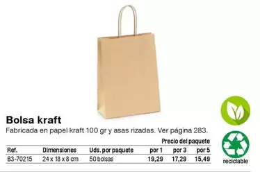 Oferta de Bolsa Kraft  en Staples Kalamazoo