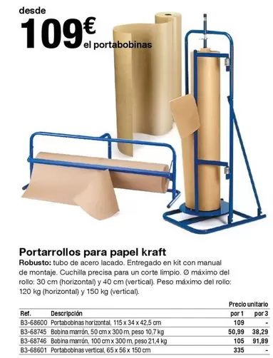 Oferta de Kraft - Portarrollos Para Papel por 109€ en Staples Kalamazoo