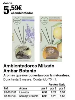 Oferta de Ambar - Ambientadores Mikado por 5,59€ en Staples Kalamazoo