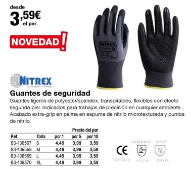 Oferta de Guantes De Seguridad por 3,59€ en Staples Kalamazoo
