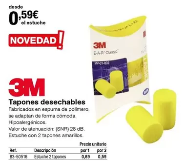 Oferta de Tapones Desechables por 0,59€ en Staples Kalamazoo
