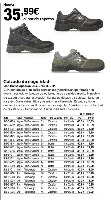 Oferta de Calzado De Seguridad por 35,99€ en Staples Kalamazoo