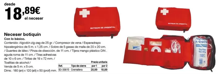 Oferta de Neceser Botiquín  por 18,89€ en Staples Kalamazoo