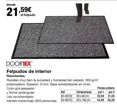 Oferta de Felpudos De Interior por 21,59€ en Staples Kalamazoo