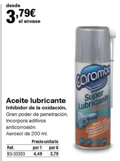 Oferta de Aceite Lubrificante por 3,79€ en Staples Kalamazoo