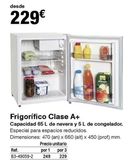 Oferta de Frigorifico Clase A+ por 229€ en Staples Kalamazoo