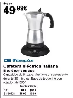 Oferta de Cafetera Eléctrica Italiana por 49,99€ en Staples Kalamazoo