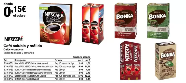 Oferta de Nescafé - Café Soluble Y Mólido por 0,15€ en Staples Kalamazoo