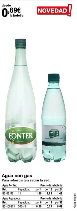 Oferta de Agua Con Gas por 0,69€ en Staples Kalamazoo