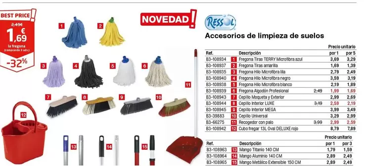 Oferta de Accesorios De Limpieza De Suelos por 1,69€ en Staples Kalamazoo