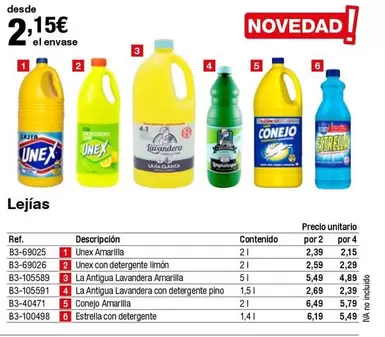 Oferta de Lejias por 2,15€ en Staples Kalamazoo