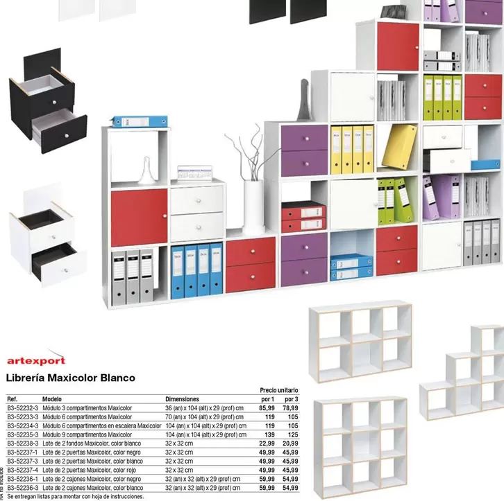 Oferta de Artexport - Librería Maxicolor Blanco en Staples Kalamazoo